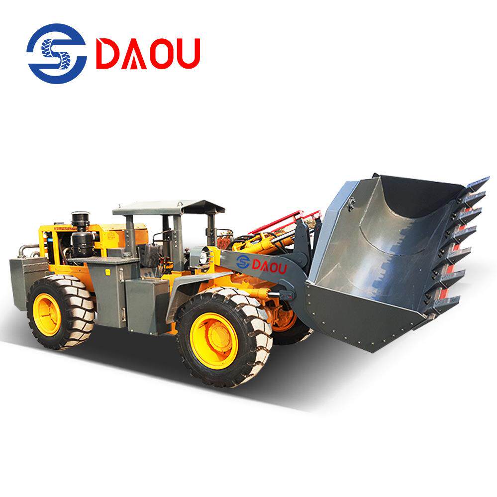 轮胎式矿用井下铲运车低矮型巷道用装载机地下室引水涵洞用铲车