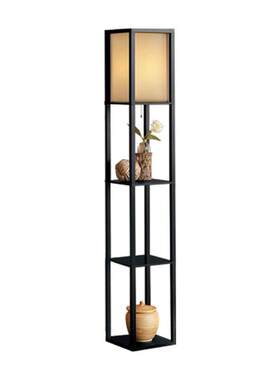 落地灯现代简约木质创意卧室置物架客厅落地灯乔迁送礼佳品