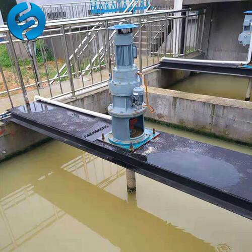 混合桨叶搅拌机储存池桨式搅拌机顶入式混凝搅拌器
