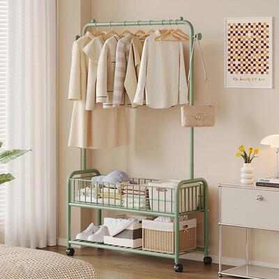 A simple home clothes drying rack, also functioning as a hat