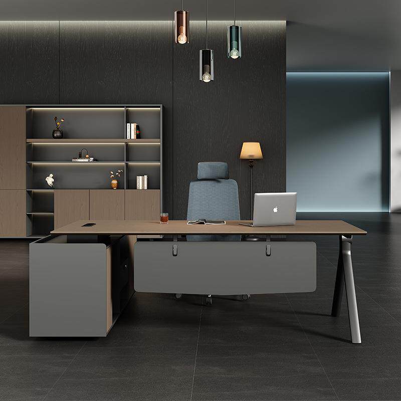 简约老板办公桌椅简约时尚经理桌现代主管班台办公室小型老板桌子