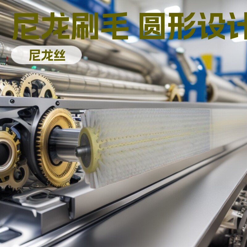 工业毛刷辊滚筒刷 小型尼龙刷毛刷轮毛刷辊尼龙丝清洗机圆刷子