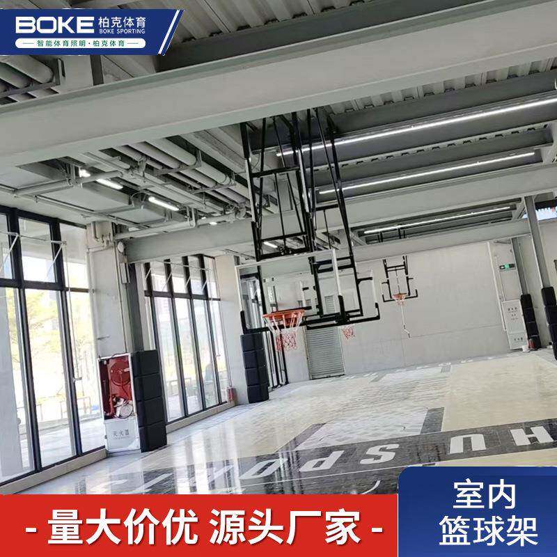 成人篮球架吊顶悬空壁挂折叠篮球框室内篮球架可升降壁挂式篮框