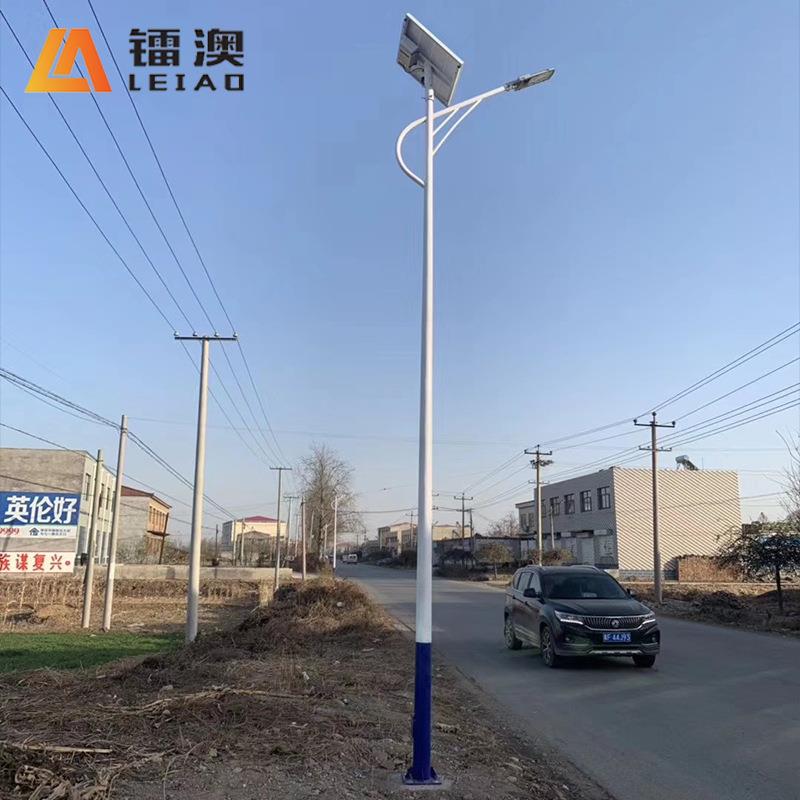 6m30w太阳能路灯灯具户外感应庭院灯LED光控遥控道路工程路灯