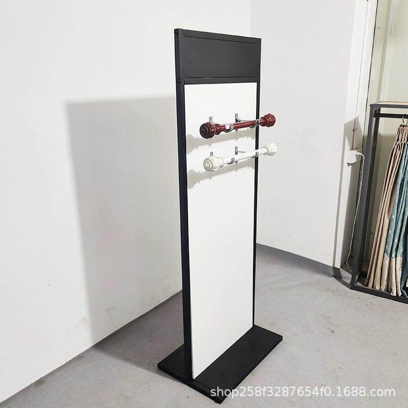 窗帘罗马杆展示架店样样品轨道灯条展具陈列架维京人铁艺展示架
