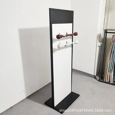 窗帘罗马杆展示架店样样品轨道灯条展具陈列架维京人铁艺展示架