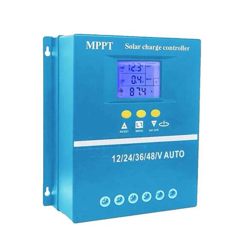 蓝壳mppt12V24V48V太阳能发电控制器60A80A100A光伏充电控制器