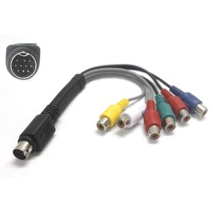 Directv 10pin转3RCA视频AV+3RCA色差线