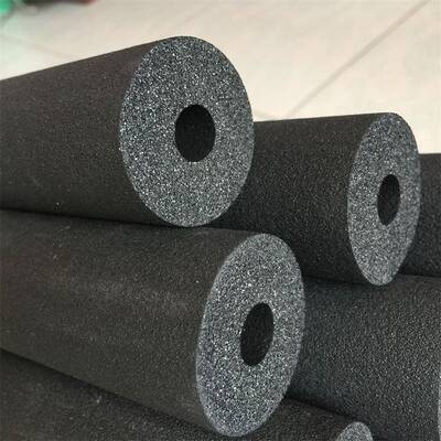 华美橡塑保温管阻燃隔热黑色海绵套管B2级橡塑管厂家