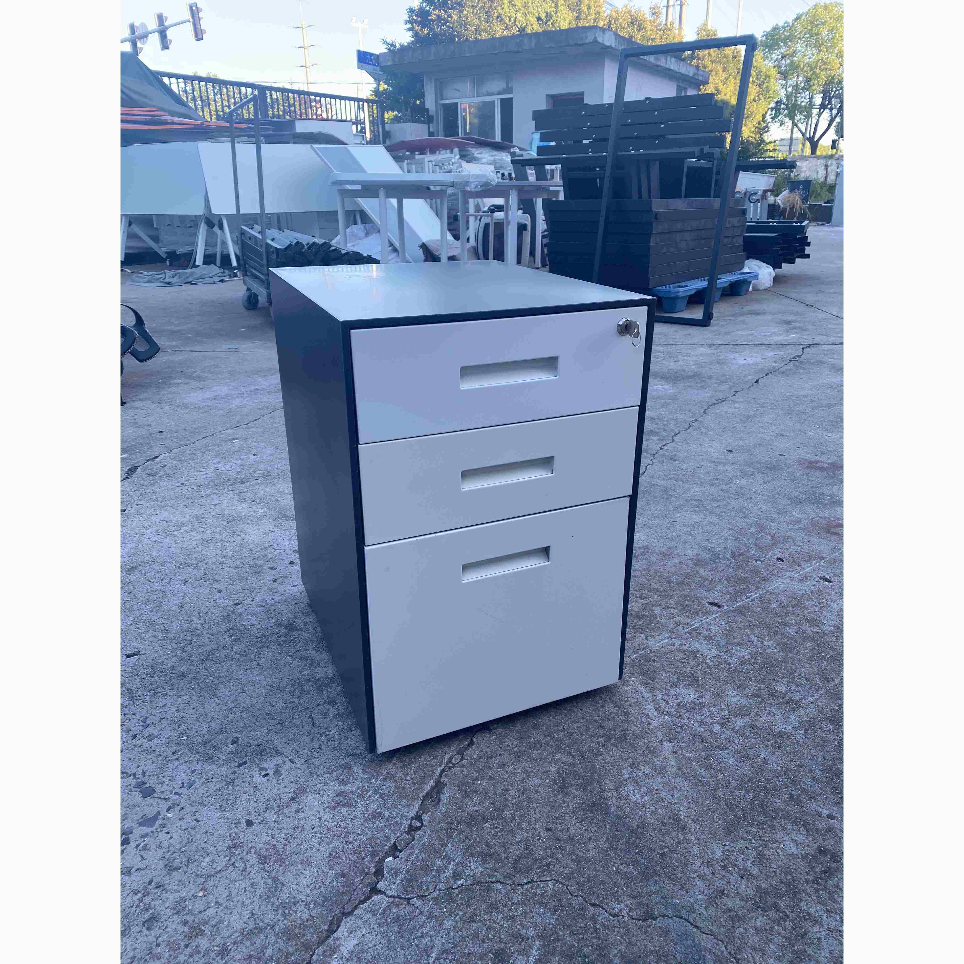 Lamex美时三抽钢制活动柜矮柜资料柜文件柜办公室抽屉储物柜桌下