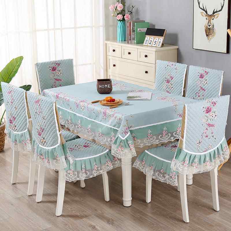 餐桌布椅套椅家用子套长垫方REP形桌椅布四季通用餐桌椅子罩套独