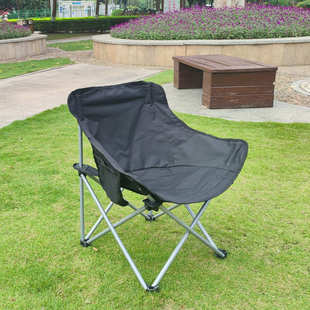 户外折叠椅便携月亮椅圆弧椅野外小凳子超强耐重沙滩椅野营露营椅