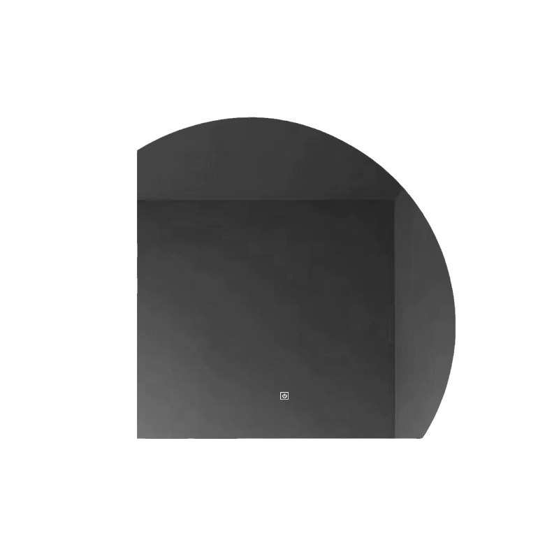 智能浴室镜半圆卫生间洗漱台发光化妆镜异形挂墙式带灯led镜子