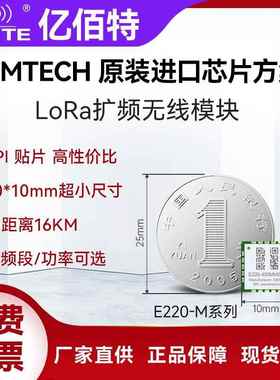 亿佰特LLCC68芯片LoRa无线模块433贴片SPI远距离二次开发测试套件