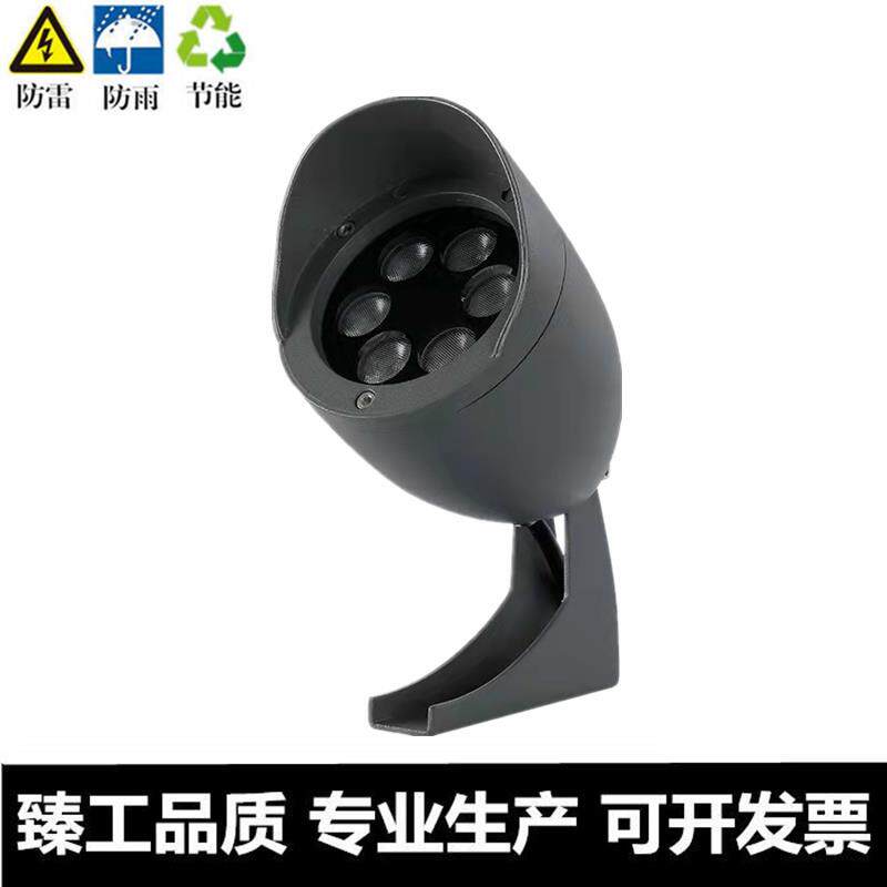 LED小射灯3W6W户外防水草坪射树灯花园庭院别墅外墙瓦片投射灯24V