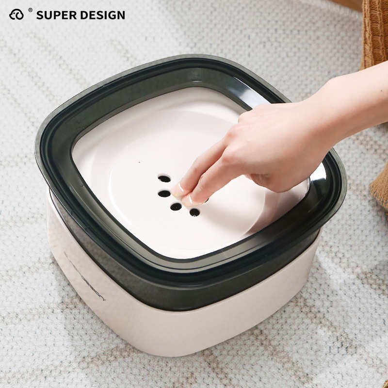 宠物休普悬浮饮水器猫狗防溅水喂水器大容量可拆分饮食两用宠物碗