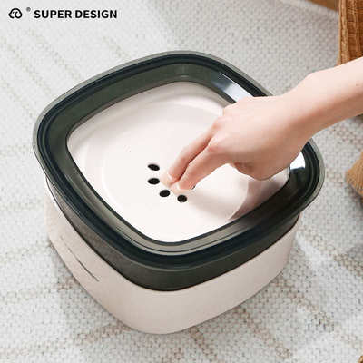 宠物休普悬浮饮水器猫狗防溅水喂水器大容量可拆分饮食两用宠物碗