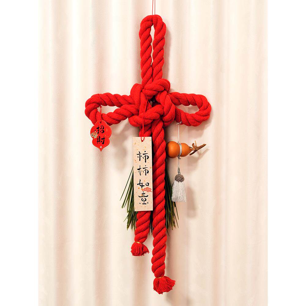 2025蛇新年和春节祝福挂件中国结挂件乔迁客厅万字结新年装饰门挂