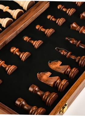 Chess solid wood high gradesuit large folding chessboard棋盘