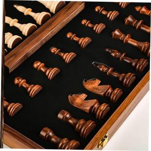 Chess solid wood high gradesuit large folding chessboard棋盘