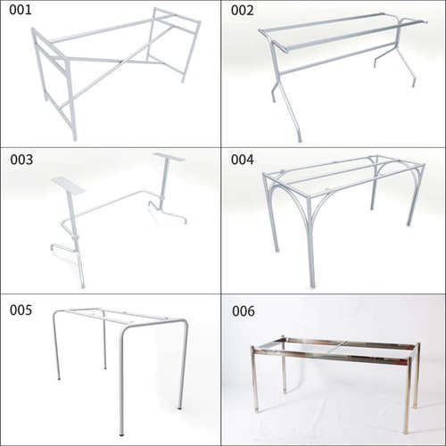 中古风不锈钢书桌餐桌脚办公桌电视柜支架极简吧台脚桌腿支持定