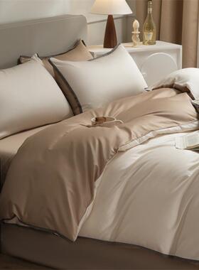 2A25春季新类1款00s长绒棉四件套0纯棉全棉床76870单宽边被套床上