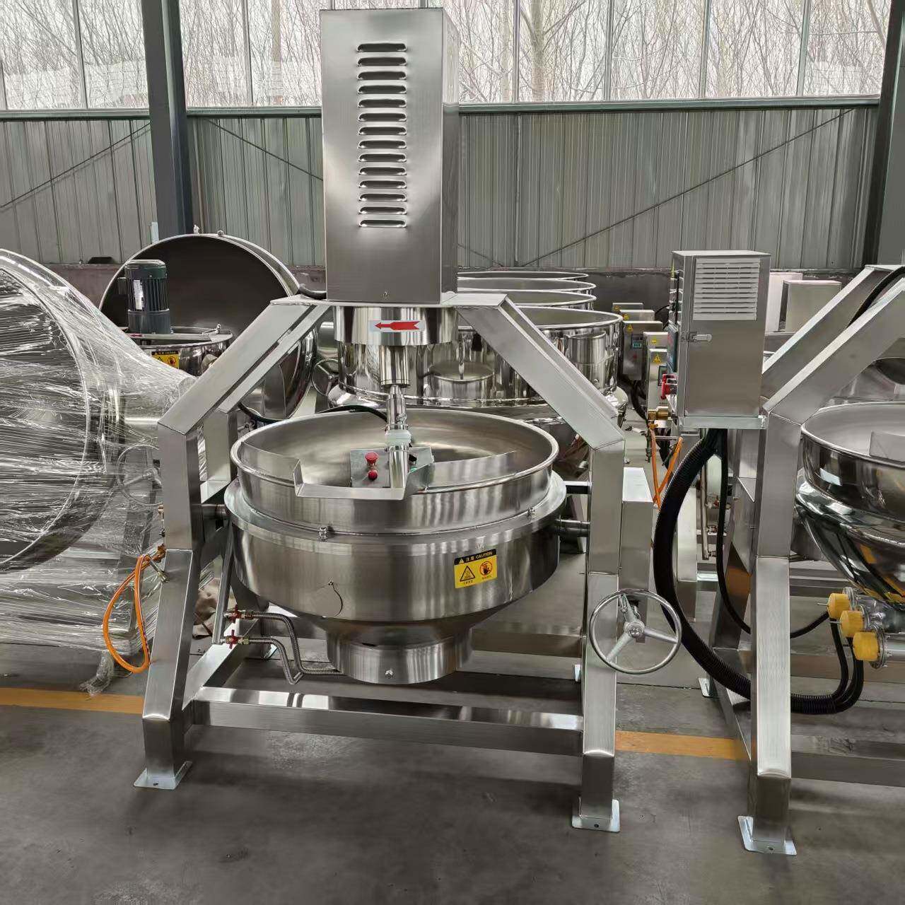 半自动酱料行星搅拌炒锅饺子馅料炒锅月饼馅炒锅果酱熬制锅炒锅