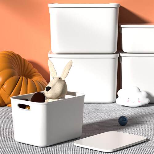 杂物收纳筐办公室桌上零食储物盒厨房整理置物盒桌面化妆品收纳盒