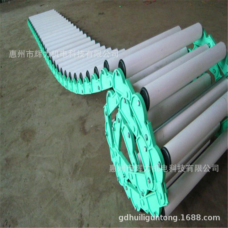 现货无动力塑料滚筒传送机流水线镀锌滚筒PVC输送梯装卸货地滚线