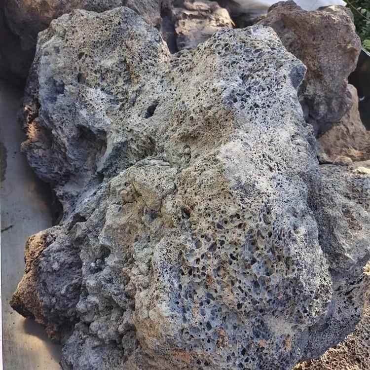 火山石20-150厘米假山造景装饰火山岩滤水颗粒湿地用火山岩石