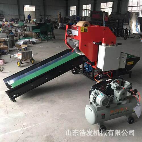 养粮草液压打包WNF机粉储存玉米秸秆碎场捆扎机畜牧青储饲料殖包