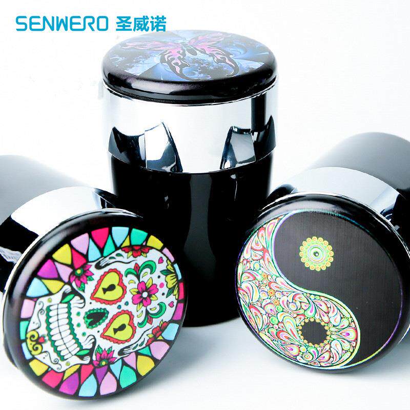 车载烟缸新款烟灰缸家用办公室带led灯车用创意个性LED照明
