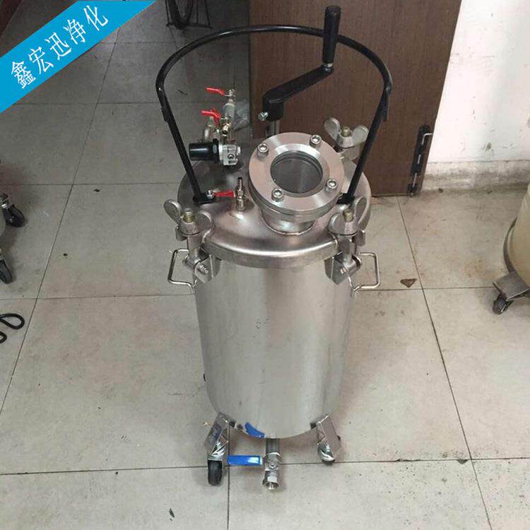 直销TONSON不锈钢自动搅拌压力桶下放料60L带可视窗可