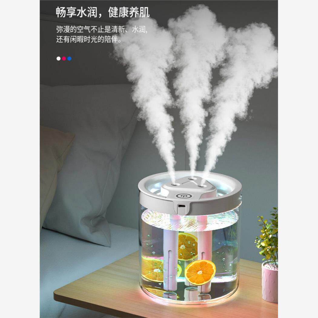 三喷头家用大雾量创意便携迷你过滤加湿器学生香薰机净化大容量