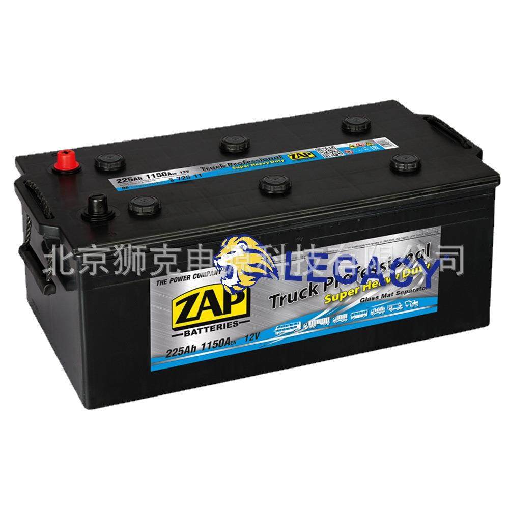 ZAP蓄电池12V225AH72511卡车特种车辆建筑机械摩托艇电瓶