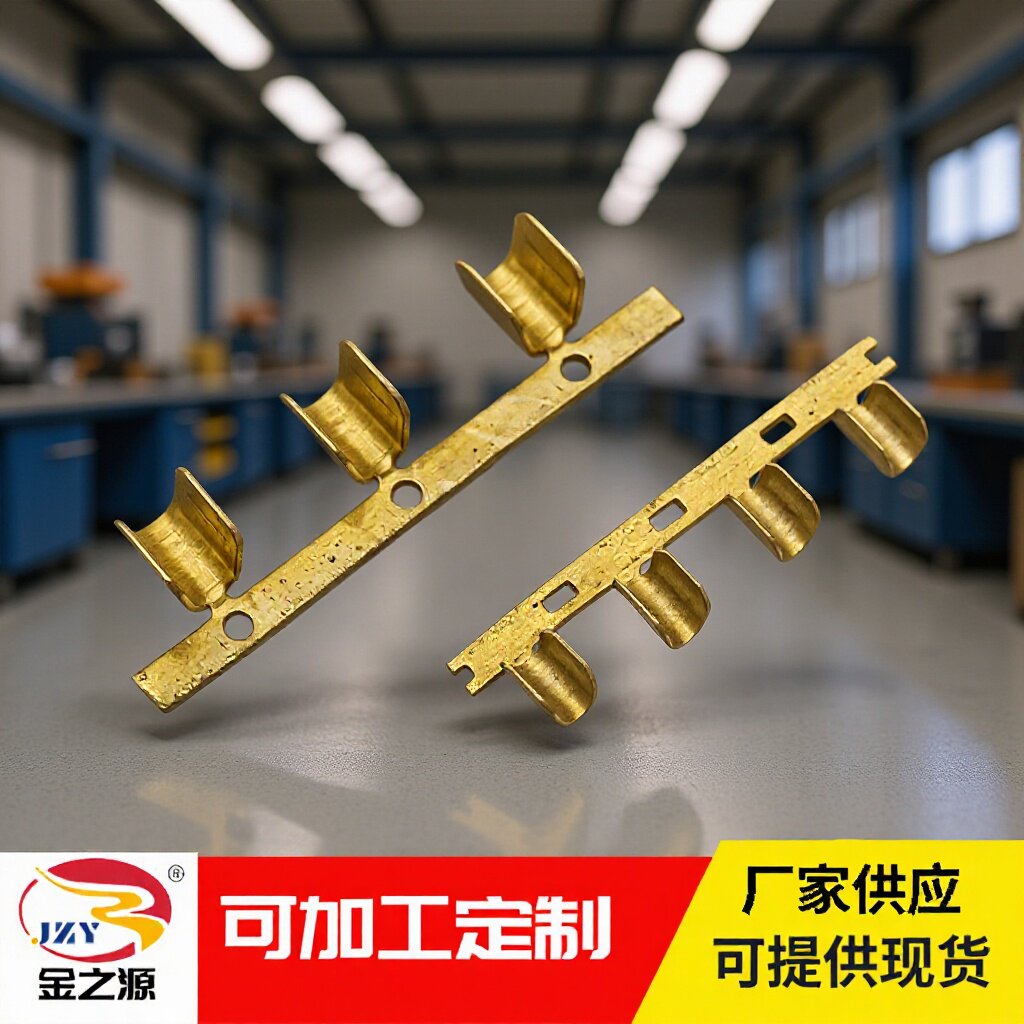 U型接线连带线扣DJ454连带线扣端子冷压端子并线扣连接器铜接插件