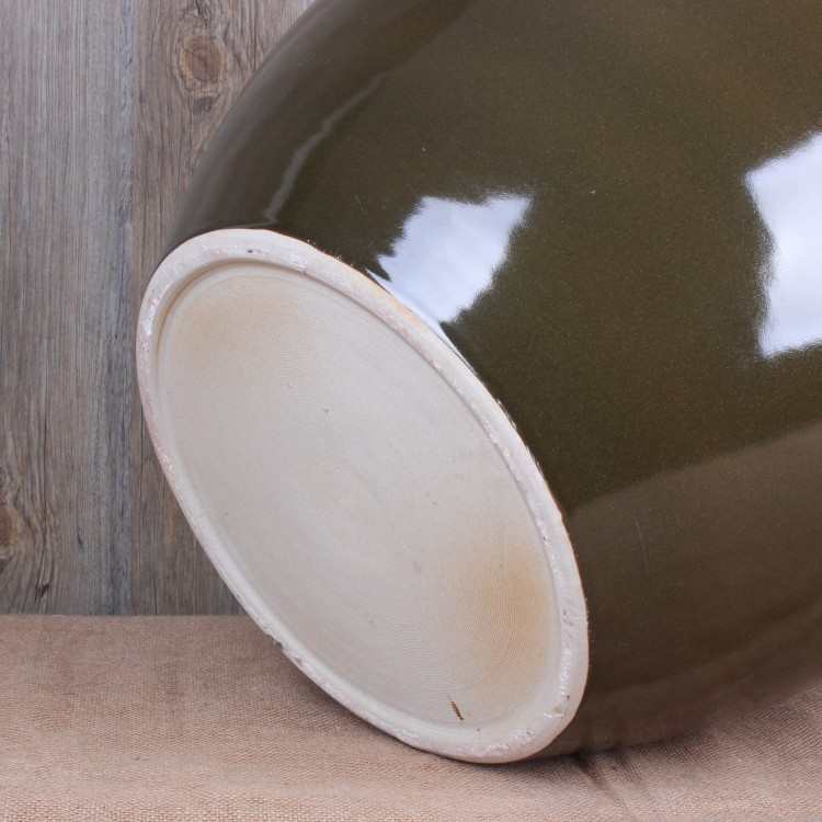 景德镇陶瓷鱼缸批发 仿古茶叶末陶瓷鱼缸 茶叶缸 水缸 园林装饰缸