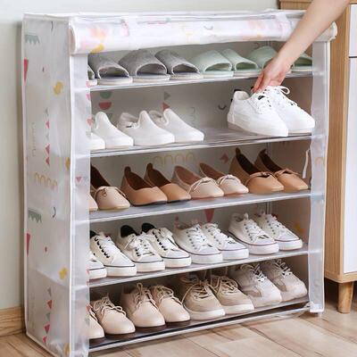 4/5/6/8/10 Layers Dustproof Shoes Rack Non-Woven Fabric Shoe