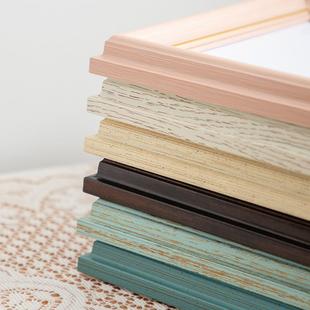 简约创意美式 画框摆台10寸8寸7寸65寸A4寸客厅卧室相框挂墙婚纱照