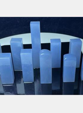 美美西峡蓝扁章宽2×厚1.5×高5.0-6.5cm1方1.7×1.1×9.2cm10方