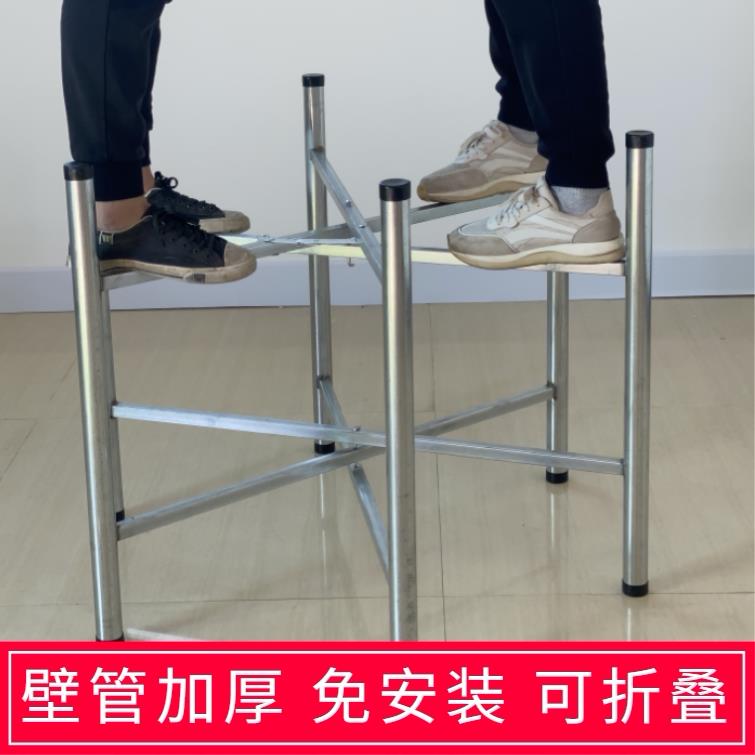 圆桌折叠桌子腿支架台脚大板支架台架*饭桌架子折叠餐桌支架