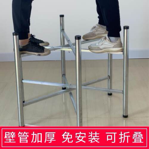 圆桌折叠桌子腿支架台脚大板支架台架*饭桌架子折叠餐桌支架