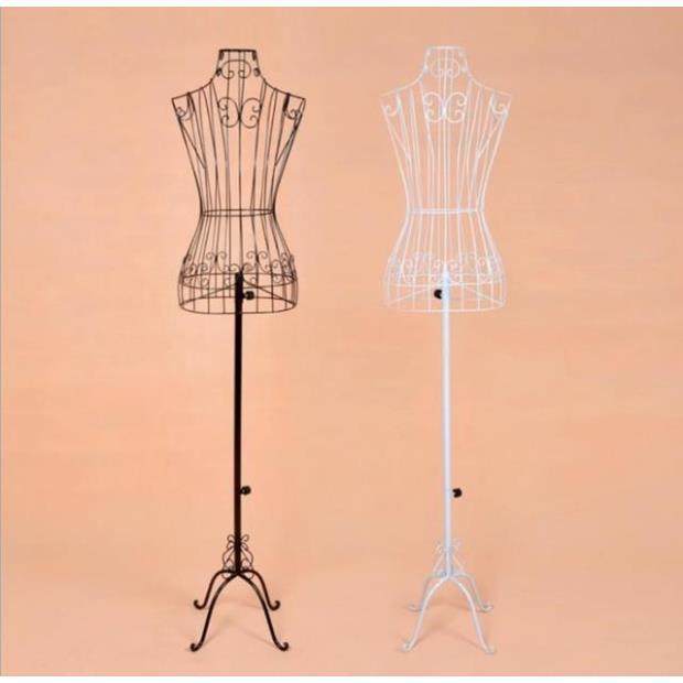 热卖欧式铁艺模特架女道具婚纱拍摄服装架全身半身女挂衣架展示架