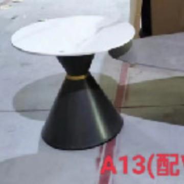 SSA13#茶几客厅家用轻奢不锈钢岩板圆形大小组合茶几高矮简约现代