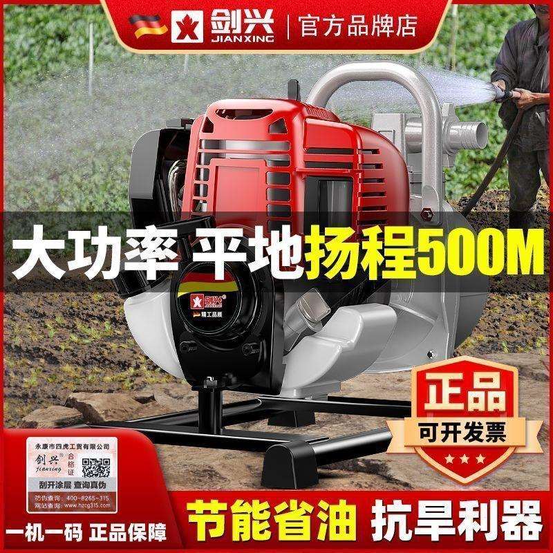 德国进口四冲程汽油机水泵汽油抽水机灌溉无线农用小型高压高扬程