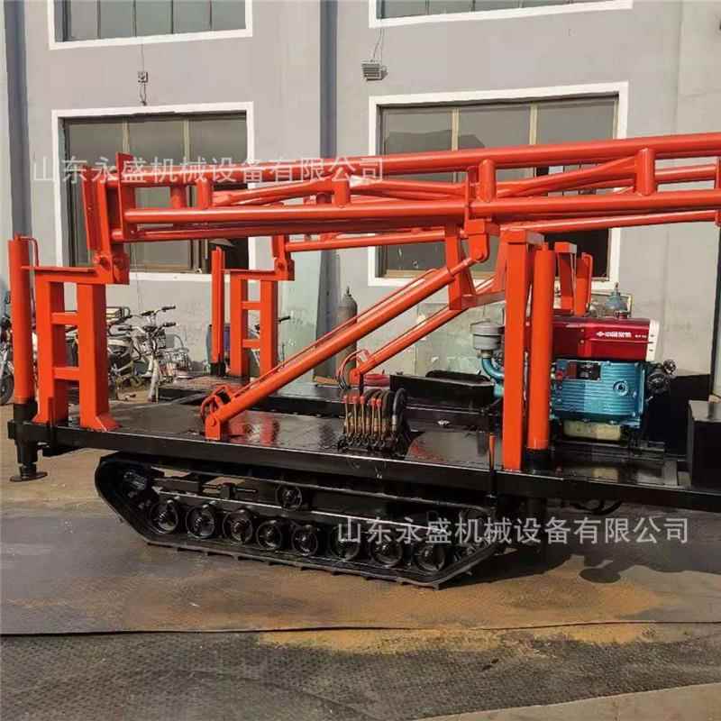 200型履带液压钻井机 岩石层钻孔地质勘探钻机深水井气动钻井机