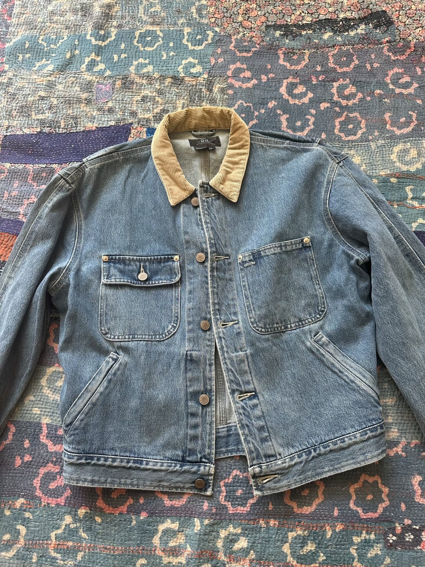 RRL Vintage 90s Denim Corduroy Collar Jacket