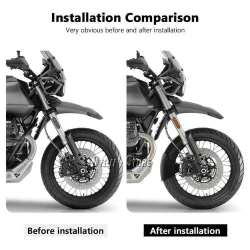 适用于Moto Guzzi V85TT 2019-2024新款摩托车配件前轮延长挡泥板