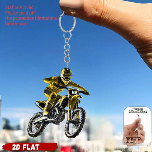 Flat6pcsDirtymotorcycleenthusiastthemeAcrylic