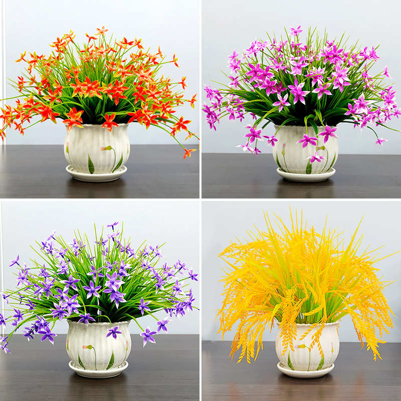 绿植盆栽室内花艺造景小植物客厅假花电视柜桌面卧室摆饰盆景